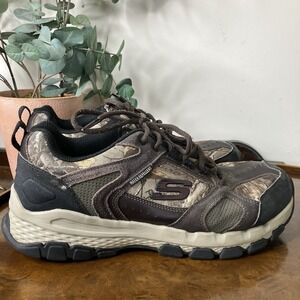 Skechers Mens Outland 2.0 Oxford Sneaker Shoes Sz 13 Camo Print Water Repellent